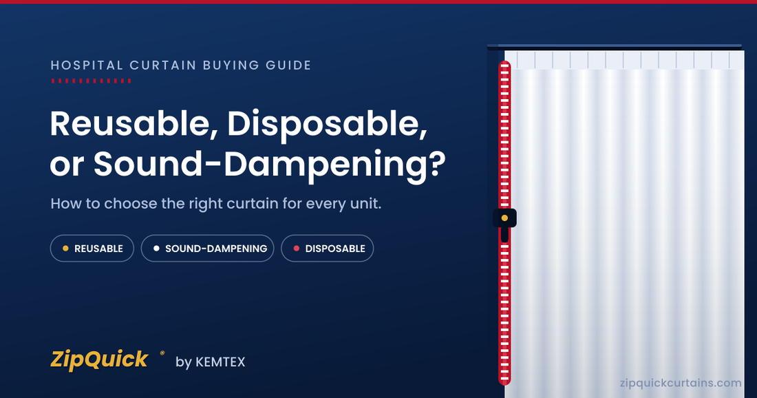 Reusable, Disposable, or Sound-Dampening: How to Choose the Right Hospital Curtain System