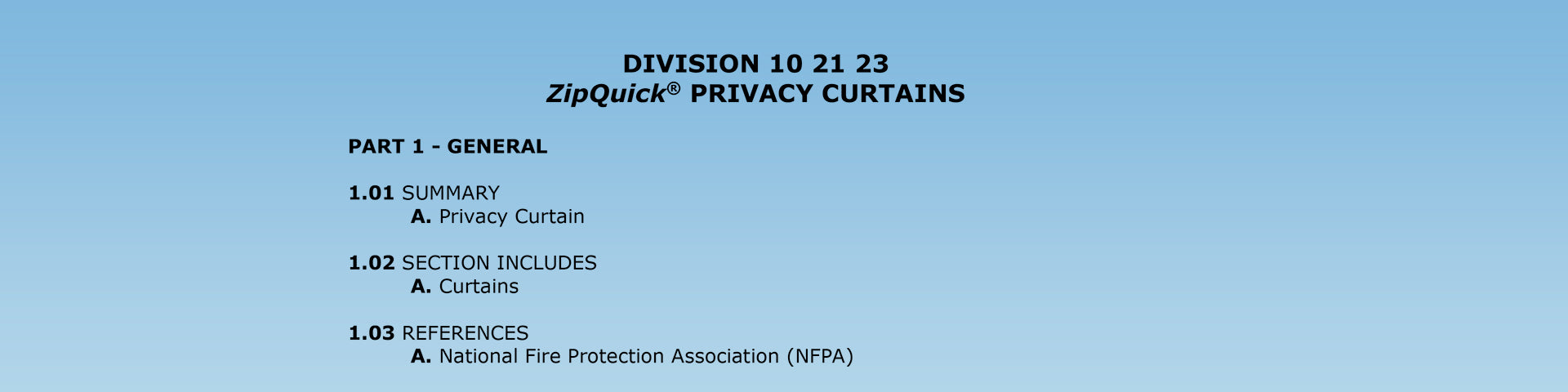 ZipQuick® | Spec Docs