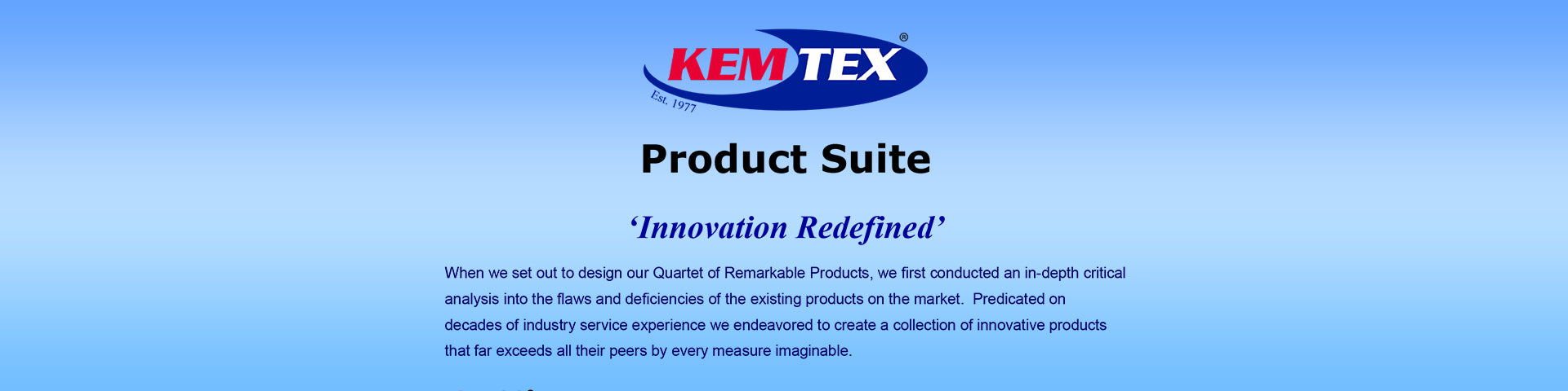 KEMTEX | Product Suite